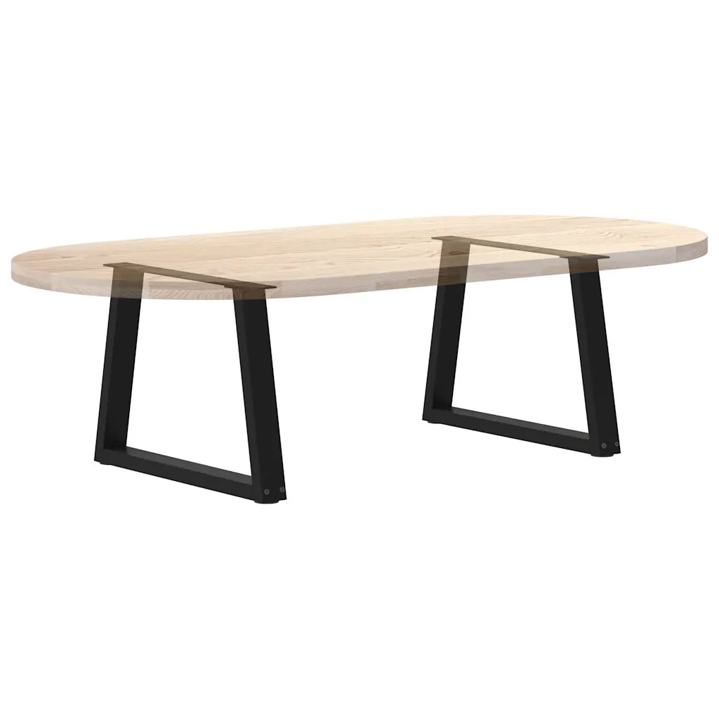 Gambe per Tavolino da Caffè a Forma di V 2 pz Nere 60x(42-43,3) cm Acciaio 4012552