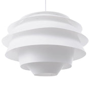 Lampada a Sospensione in Plastica Bianca a Forma di Globo Decorativa Moderna