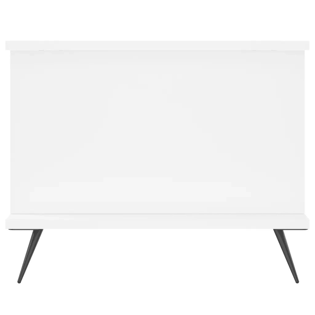 Tavolino da Salotto Bianco 90x50x40 cm in Legno Multistrato