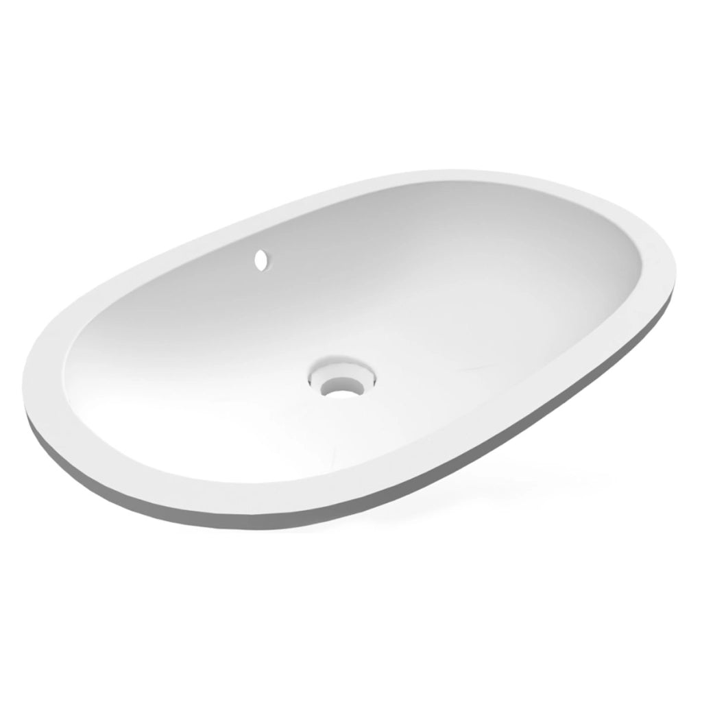 Lavabo sottopiano ovale allungato Rak Ceramics - Bianco