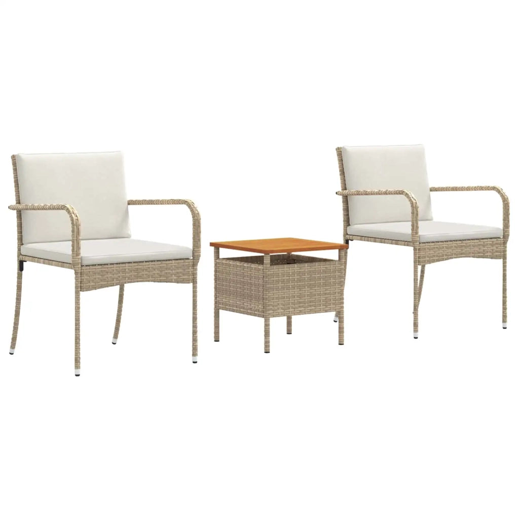 Set da giardino Beige polyrattan 42025111