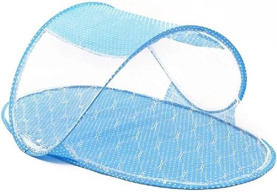 Ombrellone per lettino da viaggio - lettino pieghevole per bambini - protezione dagli insetti per neonati - ombrello portatile - blu