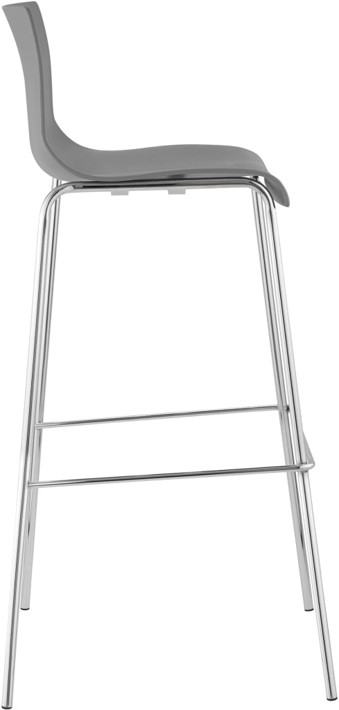 Sgabello da bar Hoover struttura cromata a 4 piedi 4
