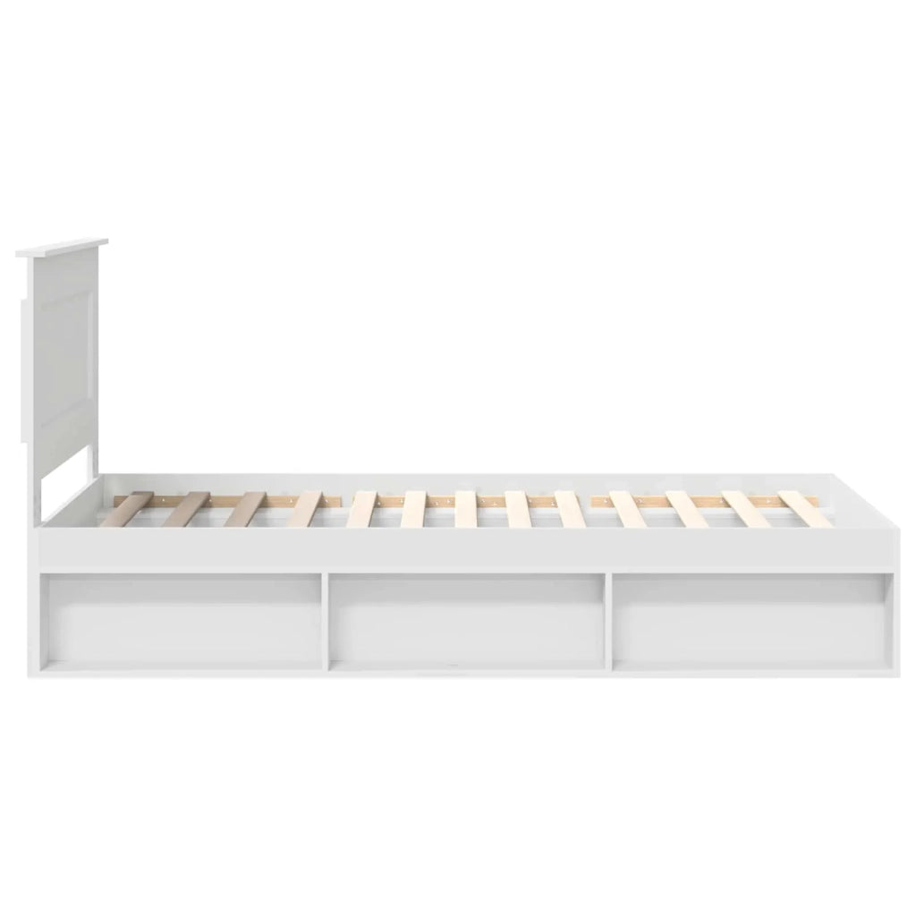 Struttura del letto Bianco 75 x 190 cm Pino massello 3410144