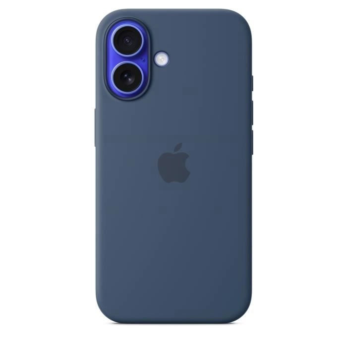 APPLE iPhone 16 - Custodia in silicone con MagSafe - Denim