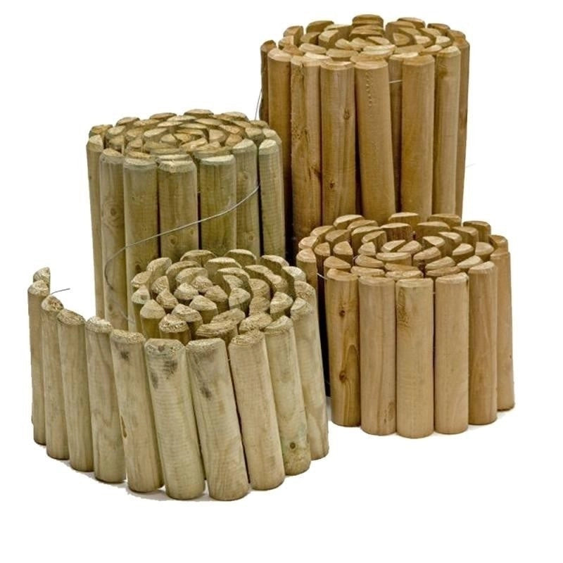 STECCATO ROLLBORDER PER DELIMITARE AIUOLE TONDE CM.5X20X200 IN LEGNO DI PINO IMPREGNATO