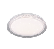 Plafoniera Led Soffitto Interno Stelle 38 cm Diffusore Bianco Heracles GD Trio