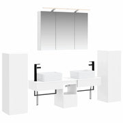 Set di mobili per il bagno 6 pcs Bianco 3407127