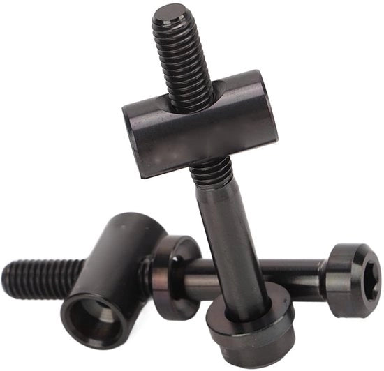 Viti a molla per sella 2 pezzi - M5 x 40 mm - Lega di titanio - Accessori per bicicletta - Sostituzione - Duraturo e leggero - Viti per bicicletta