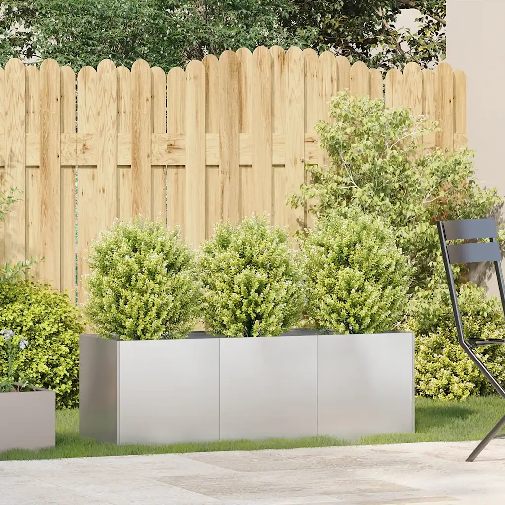 Fioriera 120x40x40 cm in Acciaio Inox 860679