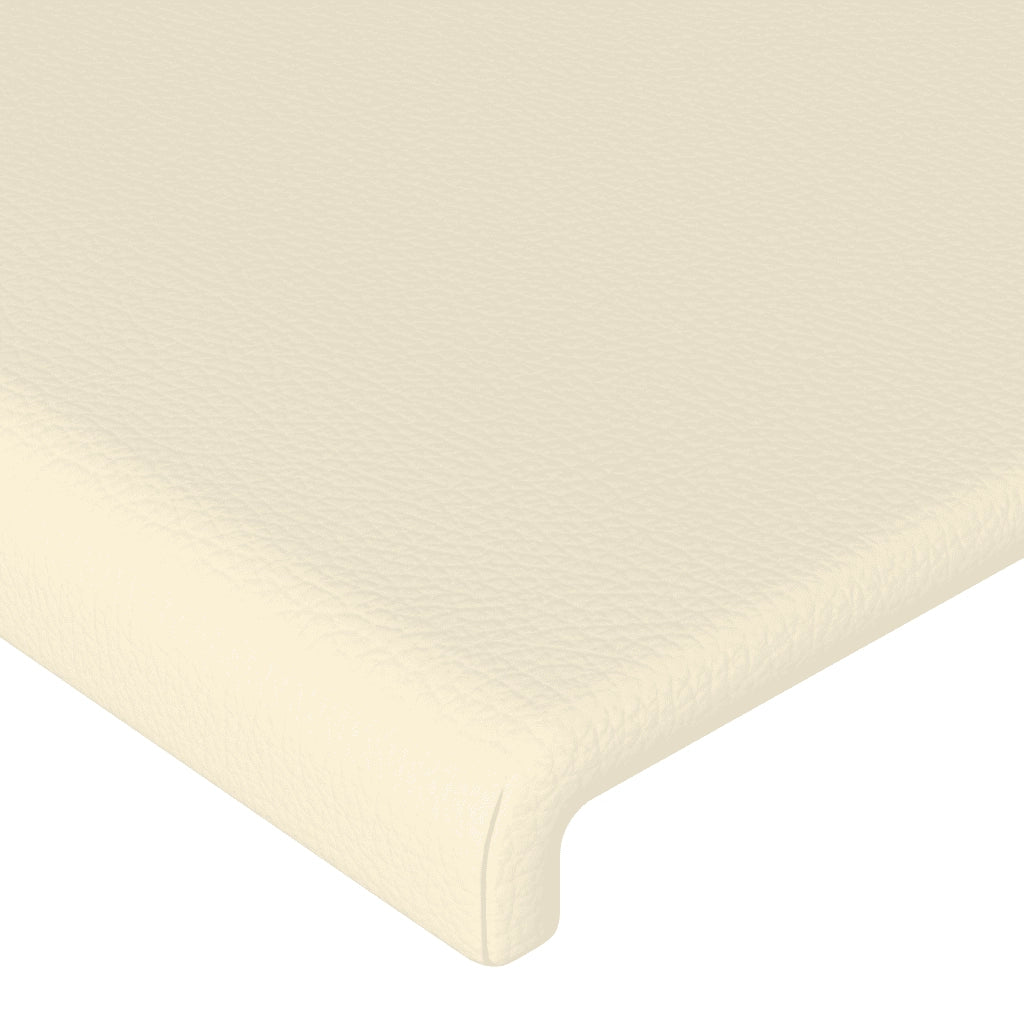 Giroletto a Molle con Materasso Crema 90x190 cm in Similpelle 3142697