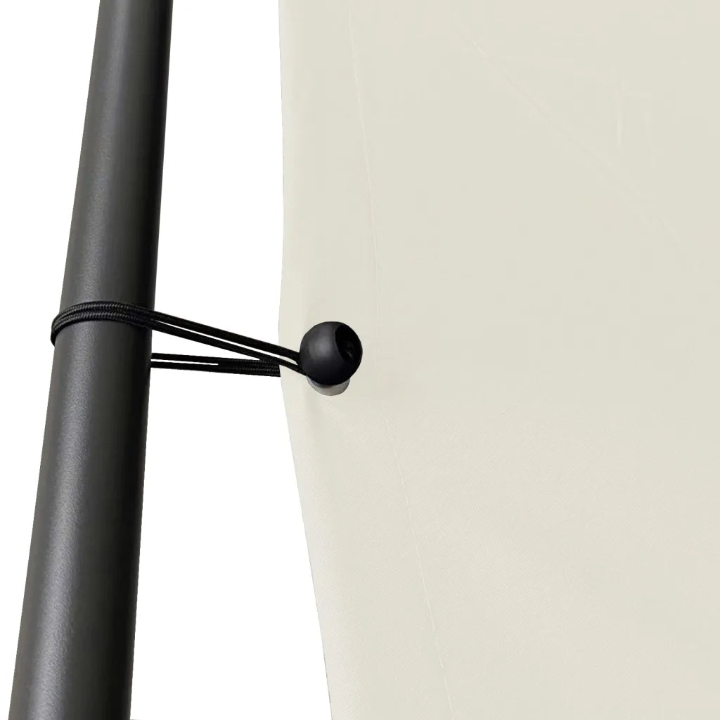 Gazebo Bianco 3x3 m 180 g/mÂ² Tessuto e Acciaio