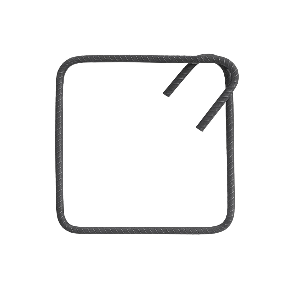 Staffe antisismiche armatura ferro 20x20 cm strutture cemento formati multipli *** pezzi 5, confezione 1