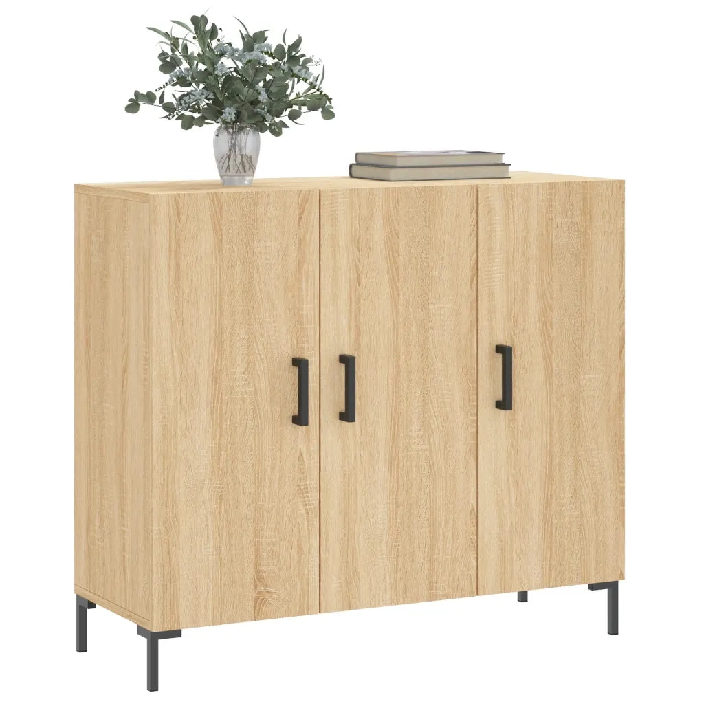 Credenza Rovere Sonoma 90x34x80 cm in Legno Multistratocod mxl 80760