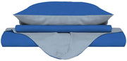 Copripiumino con Sacco e Federe Doubleface Royal/Azzurro Singolo