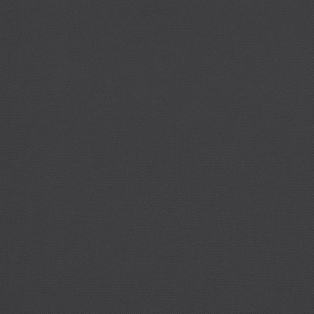 Ombrellone Balcone Palo in Alluminio Nero 300x155x223cm a Metà 312504