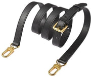 Cinturino in Pelle Lavorabile - Adattabile 108-130 cm - 1,8 cm Largo - Cinturino di Ricambio - Comfortevole - Adatto per Borsa a Tracolla/Clutch
