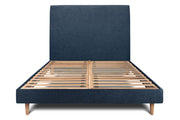 Letto 200x200 cm con testata imbottita - Tessuto Tela opaca