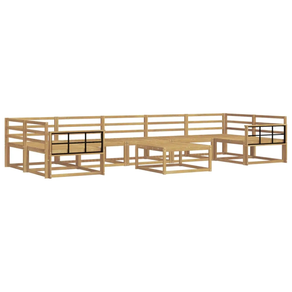 Set di divani da esterno 8 pcs Bianco 3386208