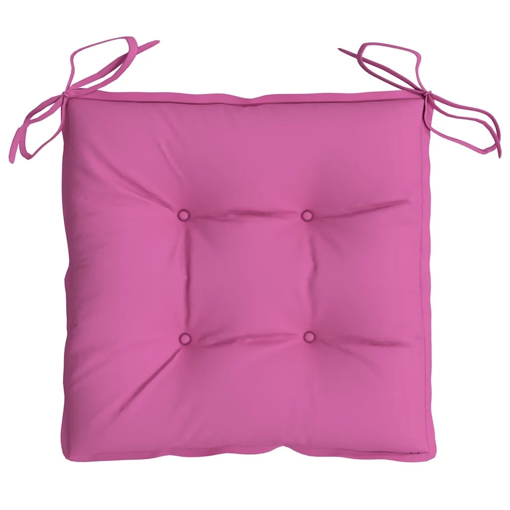 Cuscini per Sedia 4 pz | Cuscini per sedie Rosa 50x50x7 cm in Tessuto Oxford
