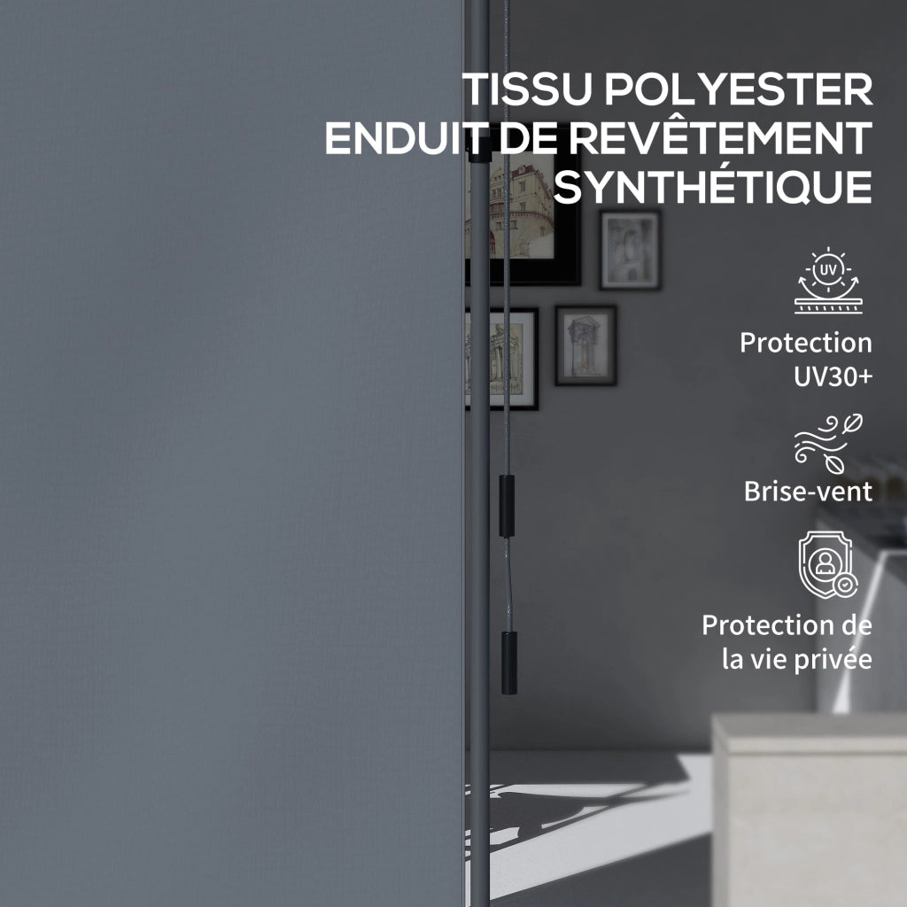 Tavolo allungabile ¨C zephmum ¨C metallo grigio scuro