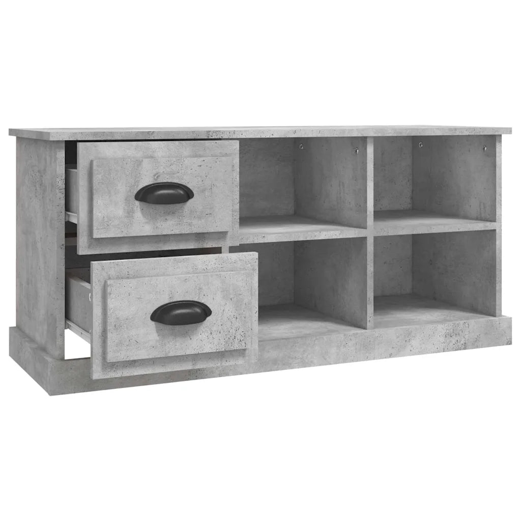 Mobile TV | Armadietto TV | Mobile Porta TV Grigio Cemento 102x35,5x47,5 cm in Legno Multistrato