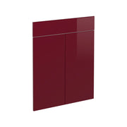 Vicco Frontale cucina Rosso lucido 59.6 x 70.8 cm frontale del mobile per mobile base con cassetti
