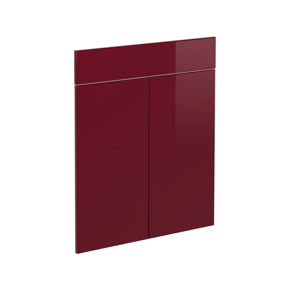 Vicco Frontale cucina Rosso lucido 59.6 x 70.8 cm frontale del mobile per mobile base con cassetti