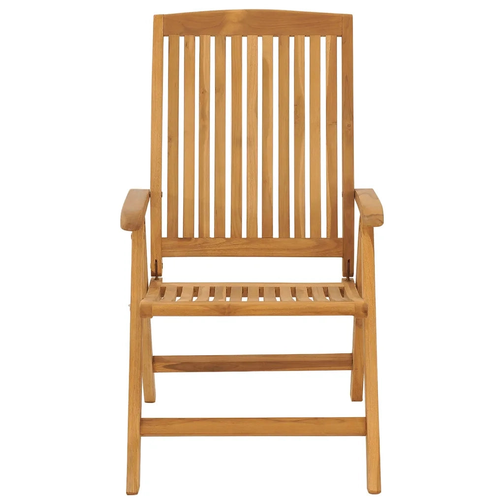 Sedie da Giardino Reclinabili con Cuscini 2 pz in Legno di Teak 3196434