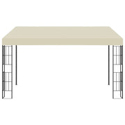 Gazebo | Pergolato a Parete 3x4 m Crema in Tessuto