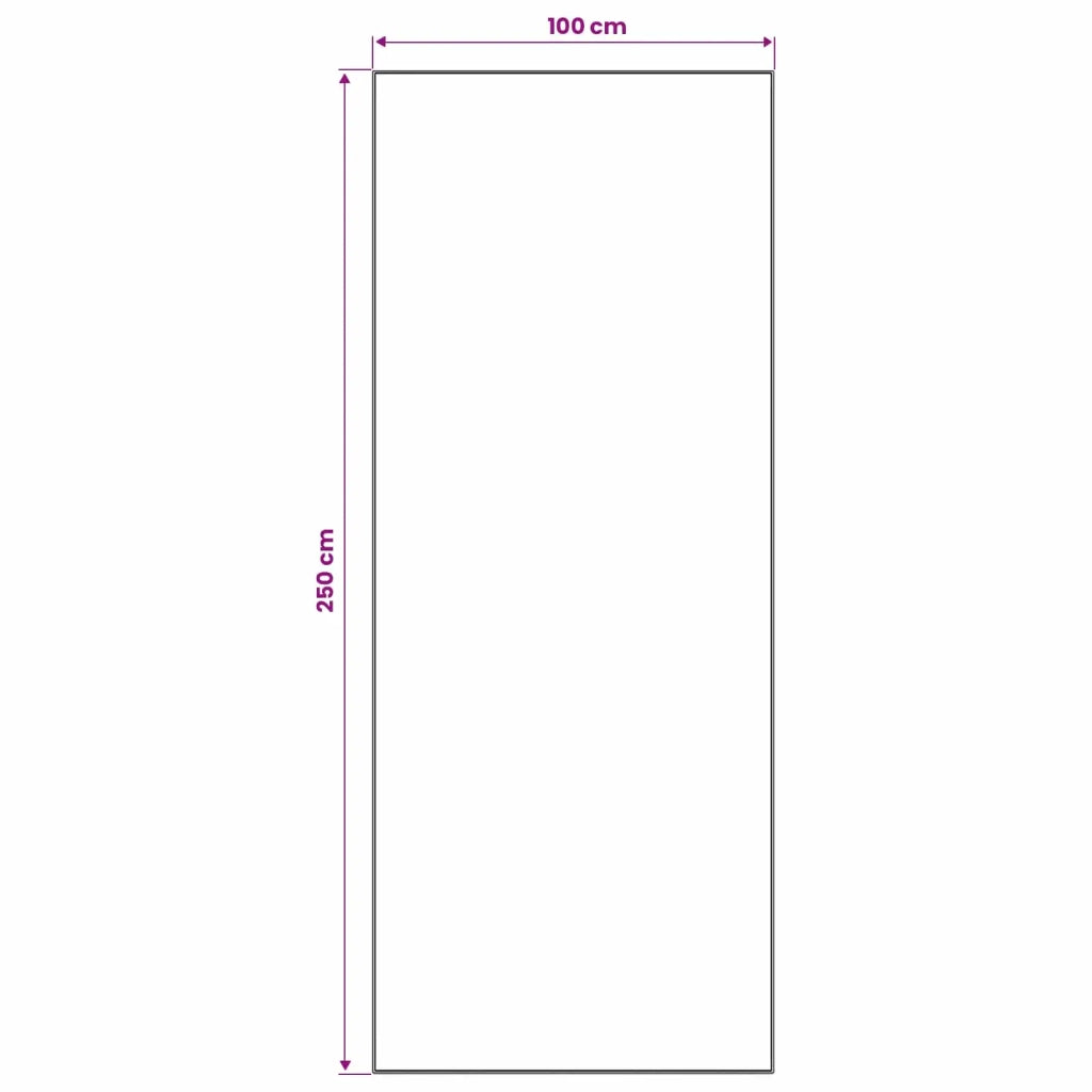 Runner Tappeto LESAKA Marrone 100 x 250 cm Velluto diamante 42045282