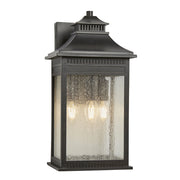 Applique esterna Livingston Quoizel bronzo E14 3x40W