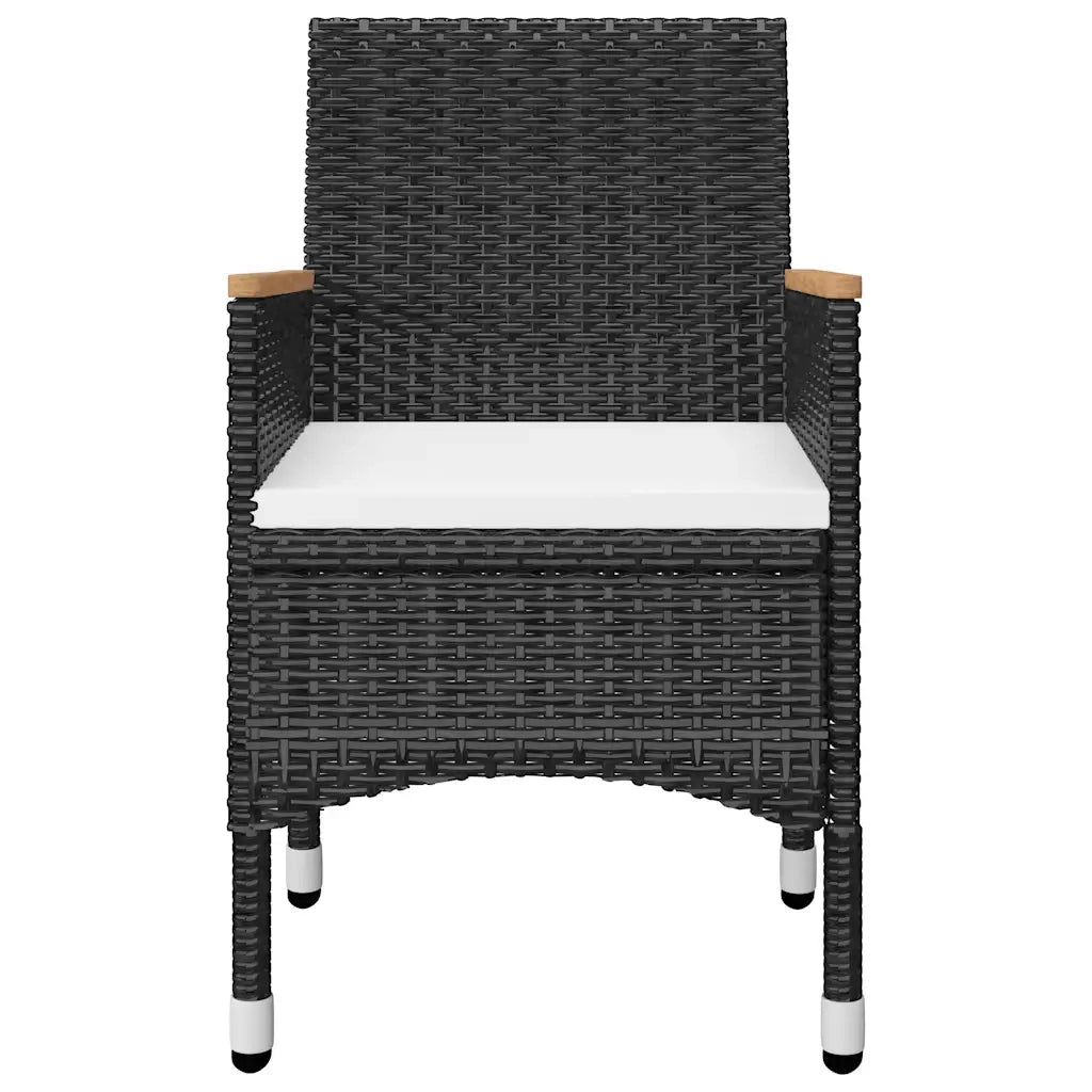 Set da Pranzo da Giardino 9 pz Nero 3067865