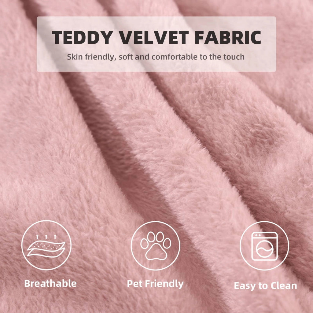 Pouf sacco per adulti con supporto antistress e forma personalizzabile letto temporaneo salvaspazio in spugna rosa