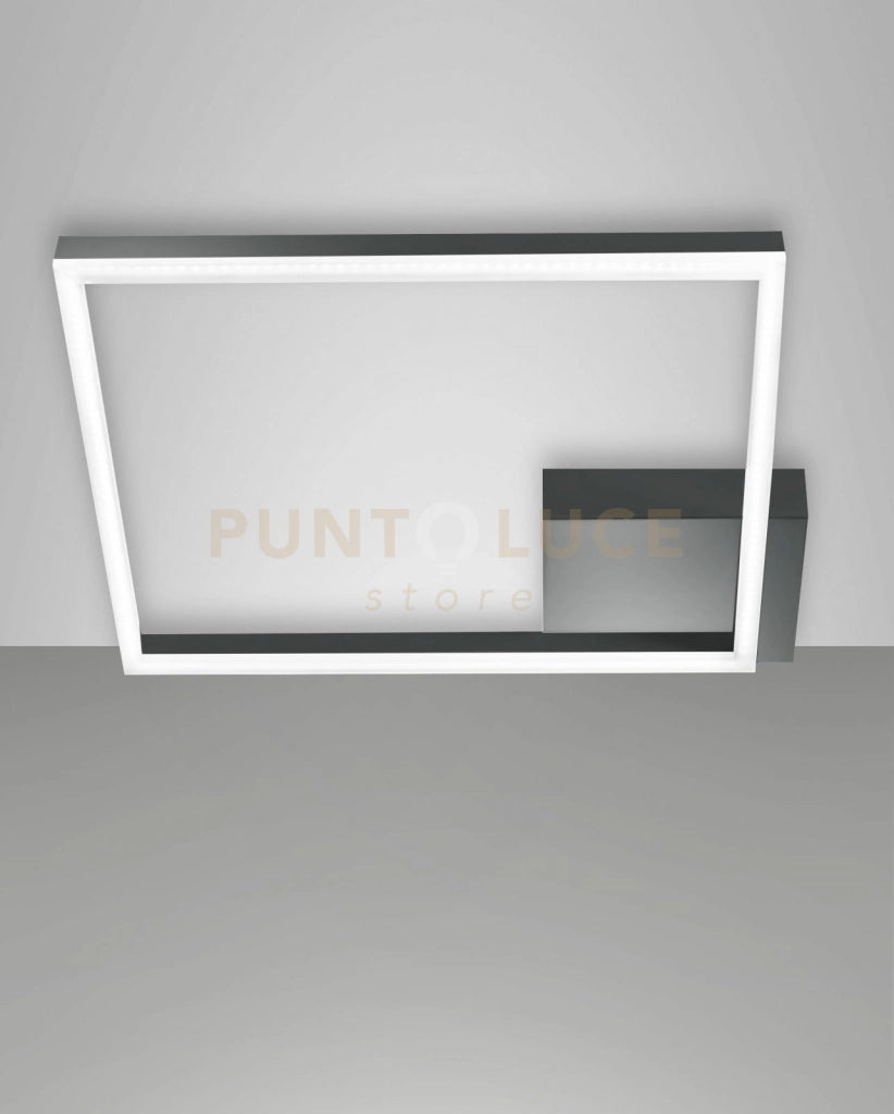 BARD PLAFONIERA ANTRACITE NW A LED 4000K - 39W - 4050 lm DIMMERABILE C/ACC
