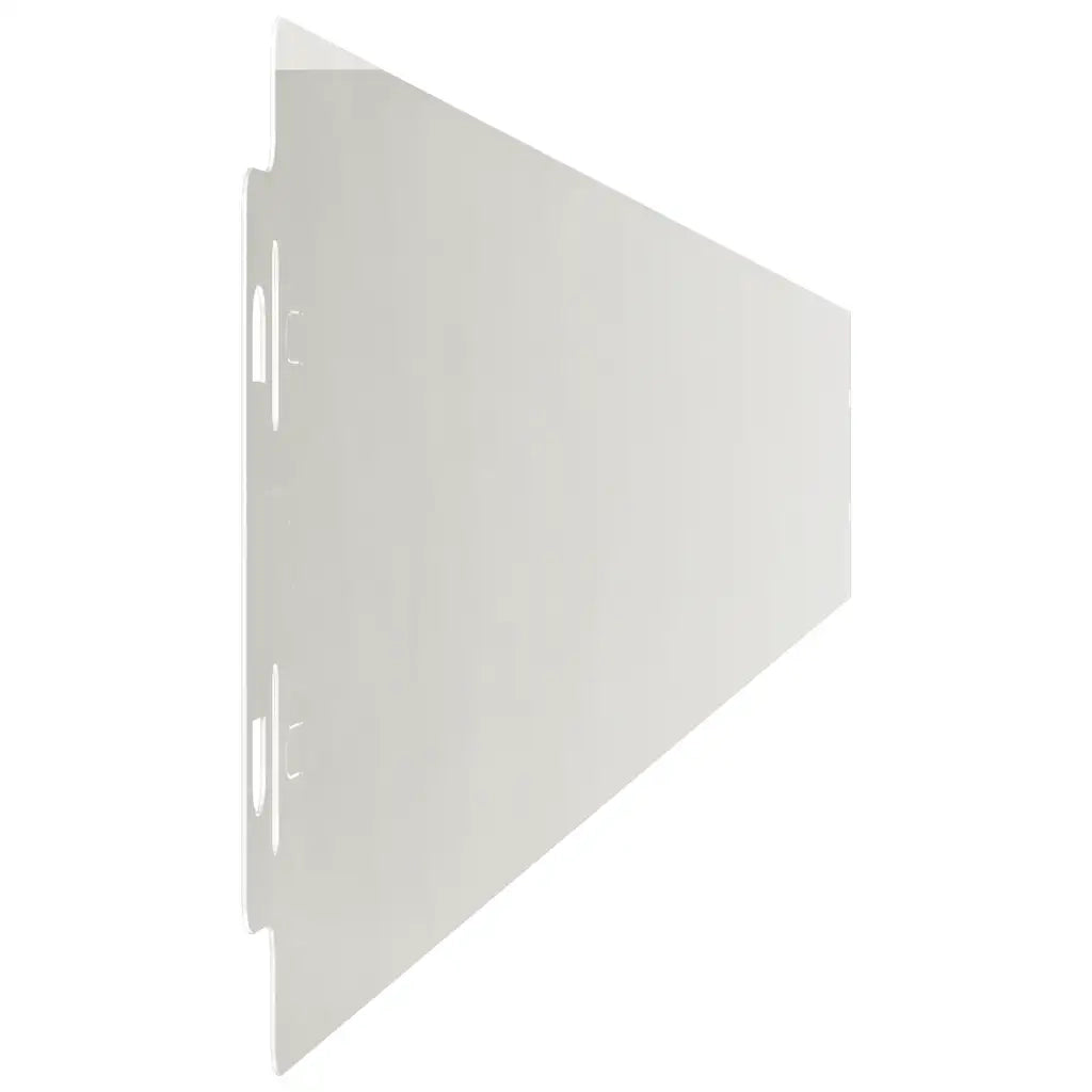 Bordura per Prato 10 pz 10 x 103 cm Acciaio Inox Argento 860134