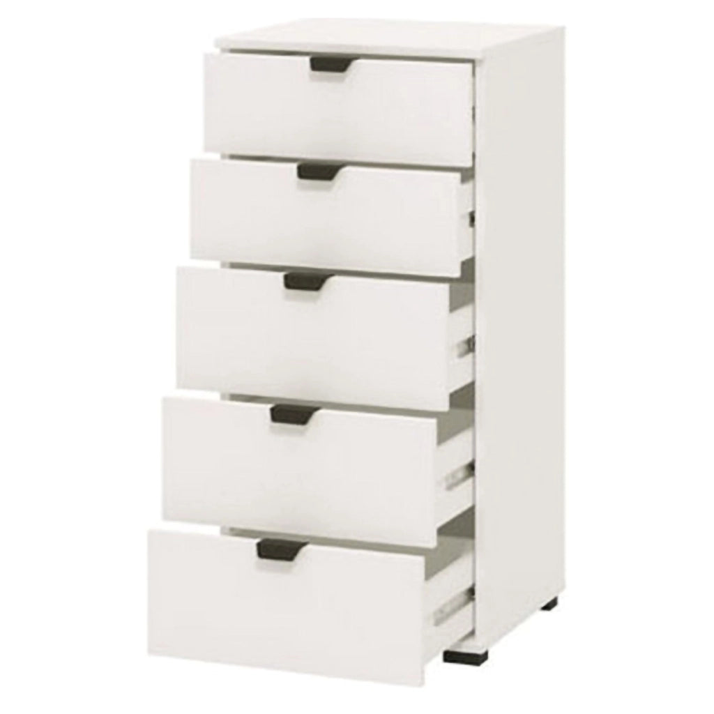 Mainarda, Cassettiera 5 Cassetti, 45x40x95h cm Bianco