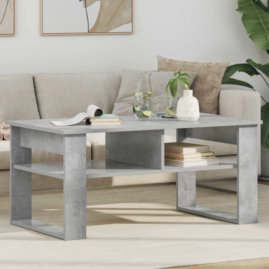 Tavolino da salotto Grigio cemento 96 x 54 x 44 cm 8000151