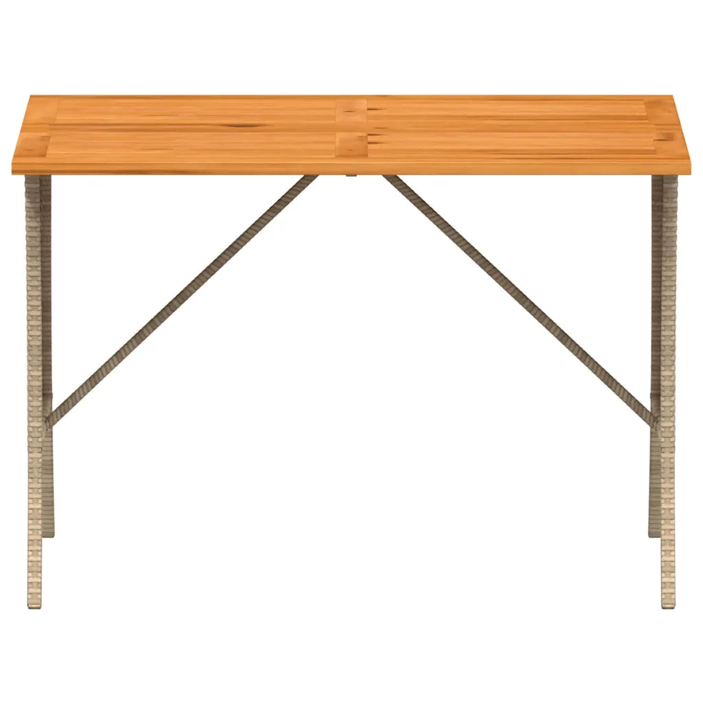 vidaXL Set da Pranzo da Giardino 3 pz con Cuscini Beige in Polyrattan