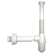 SIFONE A BOTTIGLIA MONSTER SENZA PILETTA BIANCO- 11/4  32 x 250 mm.- BONOM- pezzi 1