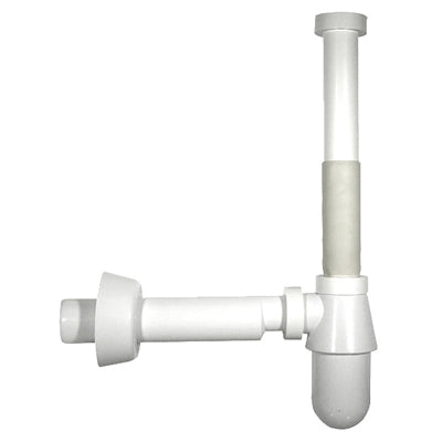 SIFONE A BOTTIGLIA MONSTER SENZA PILETTA BIANCO- 11/4  32 x 250 mm.- BONOM- pezzi 1