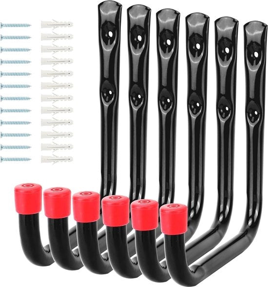 Supporto per attrezzi pesante per garage - appeso a gru per conservare kayak, biciclette, canoe, sedie a sdraio - 16 mm 19 mm (18 x 19 cm)