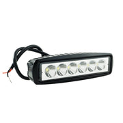 Trade Shop - Faro Lampada Supplementare Profondita' Per Auto Fuoristrada 12v 6 Led 18w Ip68 -