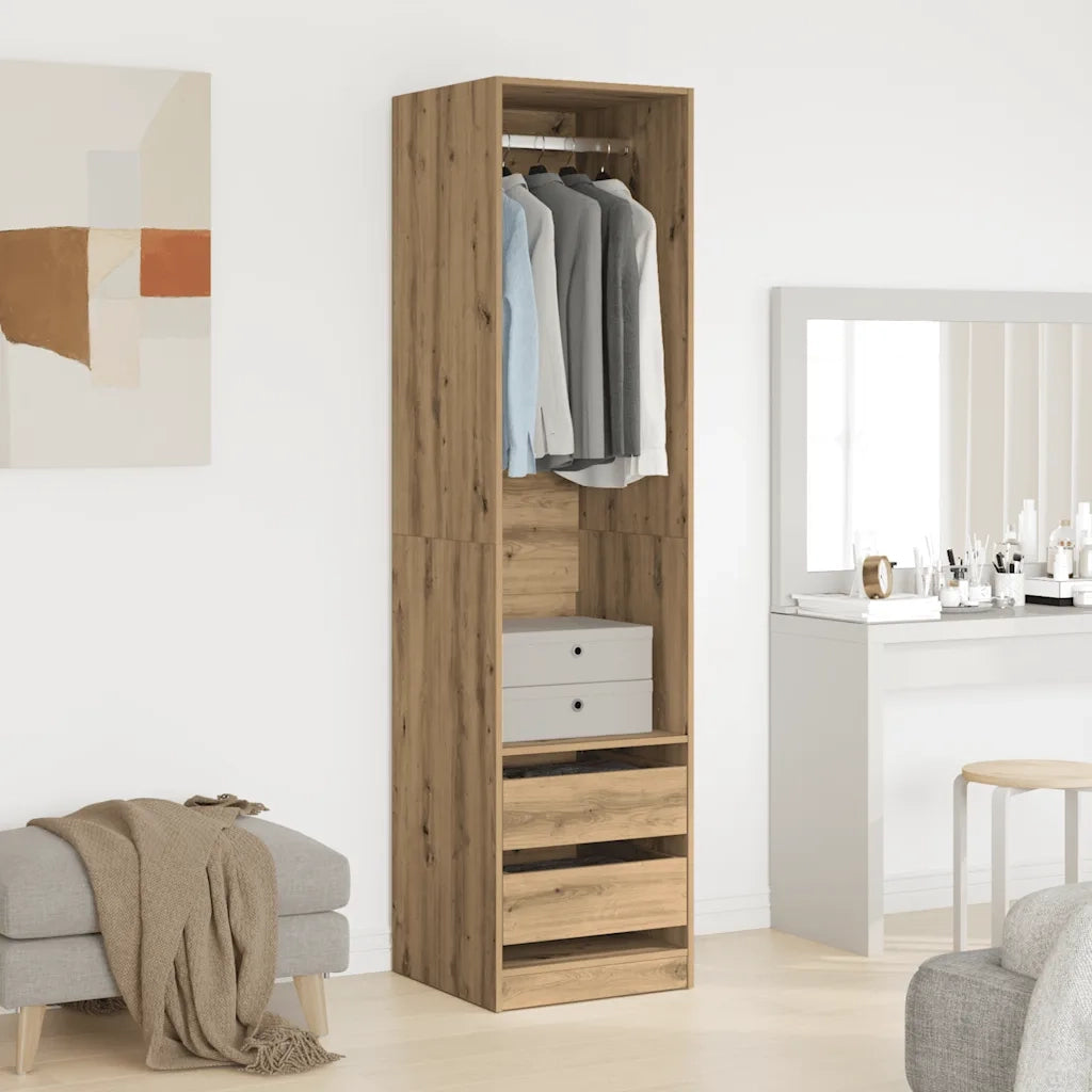 Armadio Rovere Artigianale 50x50x200 cm in Legno Multistrato CFW5340189