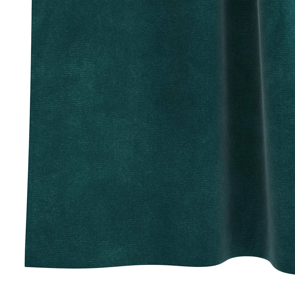 Tende oscuranti 2 pcs Verde Scuro 140 x 260 cm Velluto 4107222