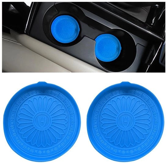 Oggetti per Auto - Sostegni Antiscivolo - Contenitori per Bevande Universali - 2 Pezzi - Silicone Duraturo - 7cm - Sostegni Antiscivolo