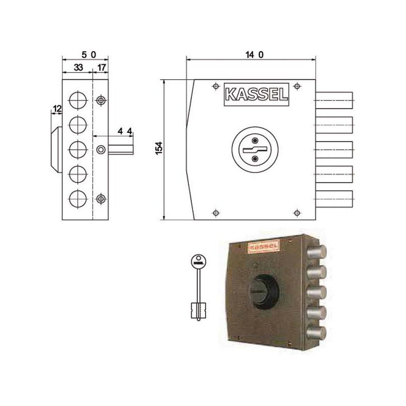Serratura Sic.Semplice Dx Dm 1101 Kassel