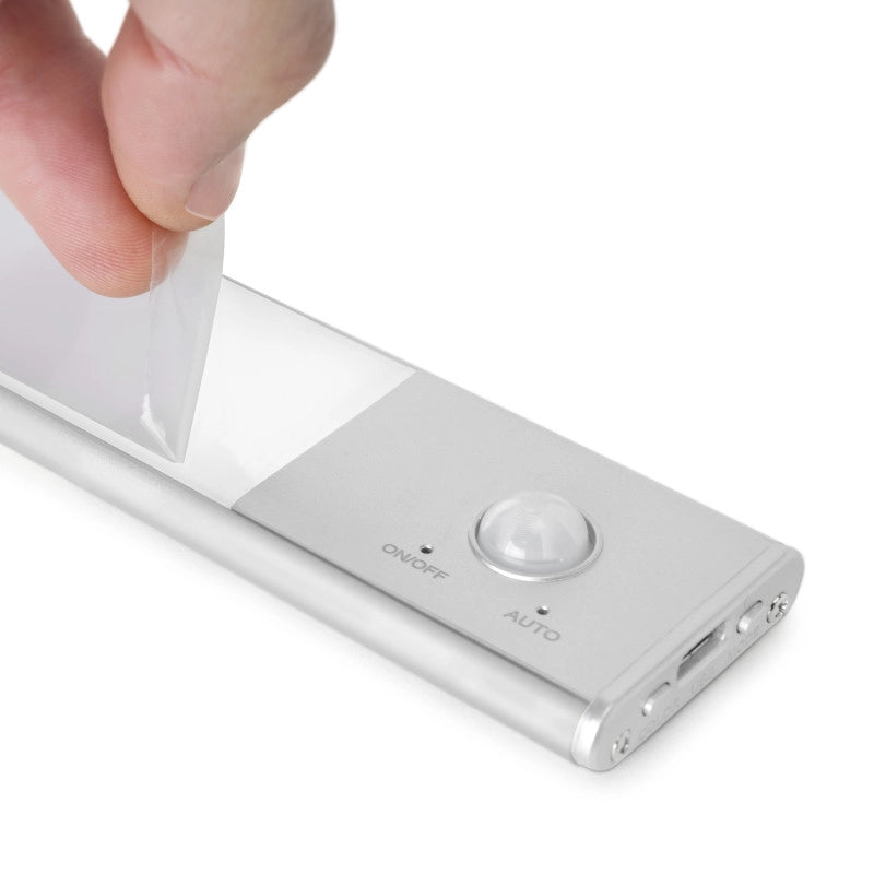 Lampada LED ricaricabile con USB Kaus con sensore di movimento, L400mm, Tecnoplastica e Alluminio, Anodizzato opaco