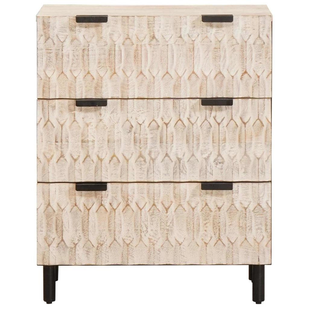 Credenza-Buffet-Armadio da cucina Finitura Bianco Lavato 60 x 33,5 x 75 cm 513049