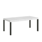 Tavolo Allungabile 200-460x90x77 cm Everyday Premium Bianco Frassino Gambe Antracite